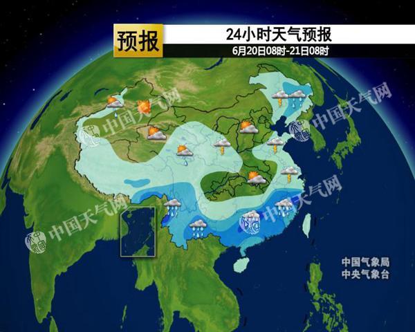江南大范围强降雨再次来袭 今明两天北方旱区多雷阵雨