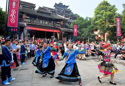 张家界在北京世园会上“开屏”