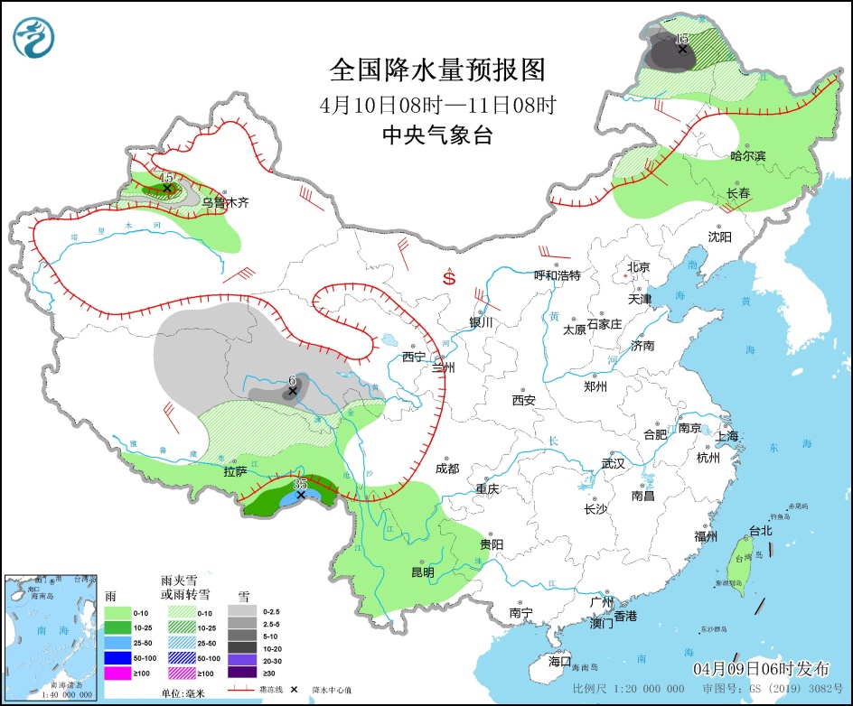 较强冷空气将影响我国青藏高原有雨雪