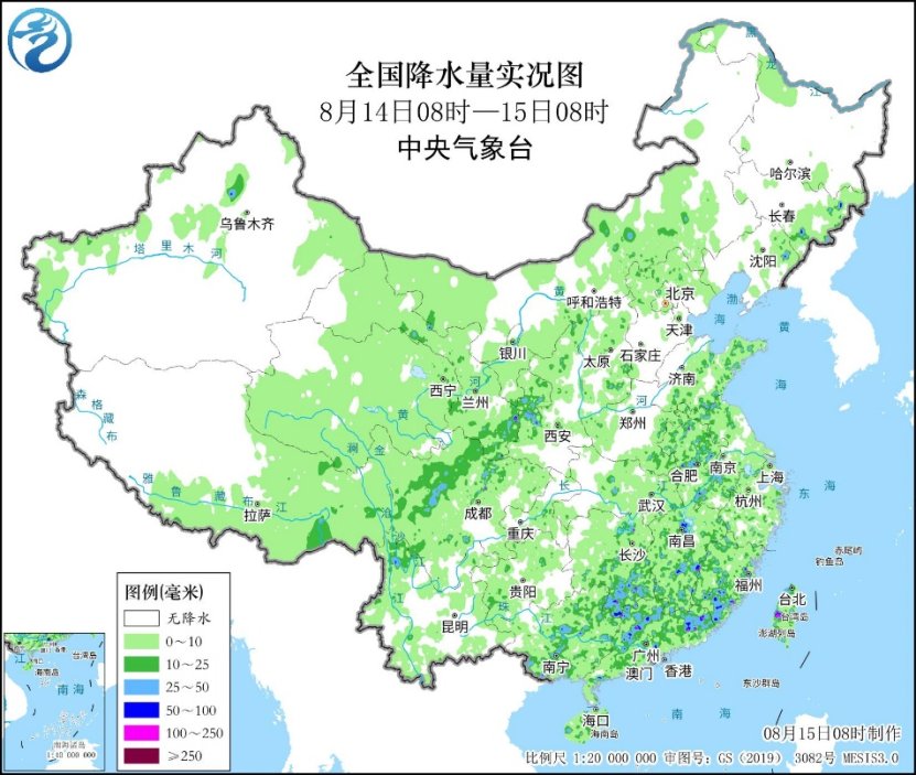 湖南江西广西广东福建及四川等地有分散性强降雨