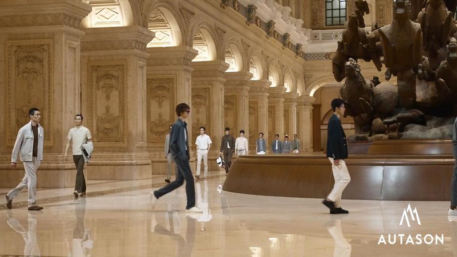 AUTASON&AUTASONBLACK2026春夏男装大秀发布 自然材质双风格演绎“绅士之境”​​