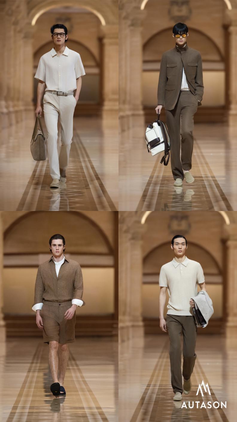 AUTASON&AUTASONBLACK2026春夏男装大秀发布 自然材质双风格演绎“绅士之境”​​