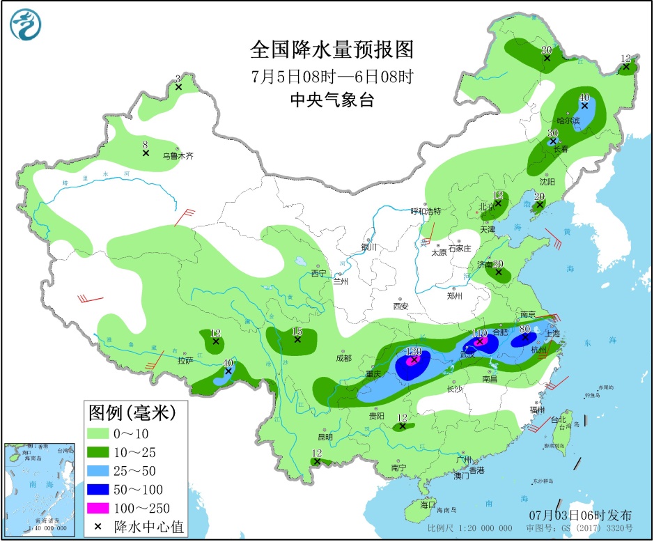 西南地区至长江中下游等地将有新一轮强降雨 华北东北地区等地多对流性天气