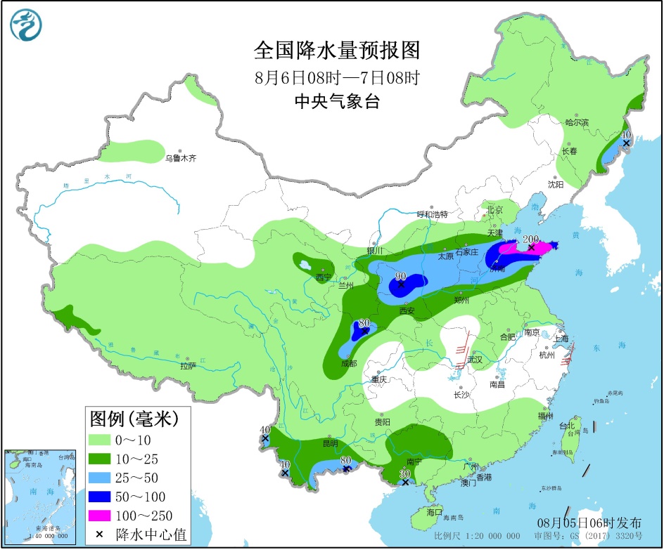 华北中南部等地将有强降雨“黑格比”影响江苏山东等地