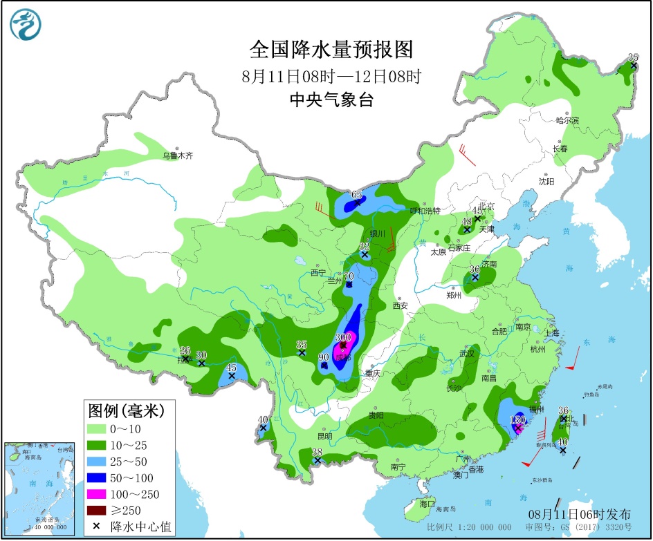 四川盆地中西部有持续性强降雨 台风“米克拉”将影响福建等地