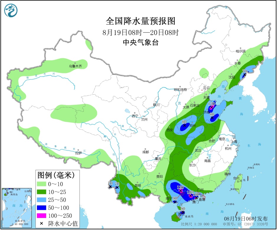 台风“海高斯”影响华南地区 云南黄淮等地有强降雨