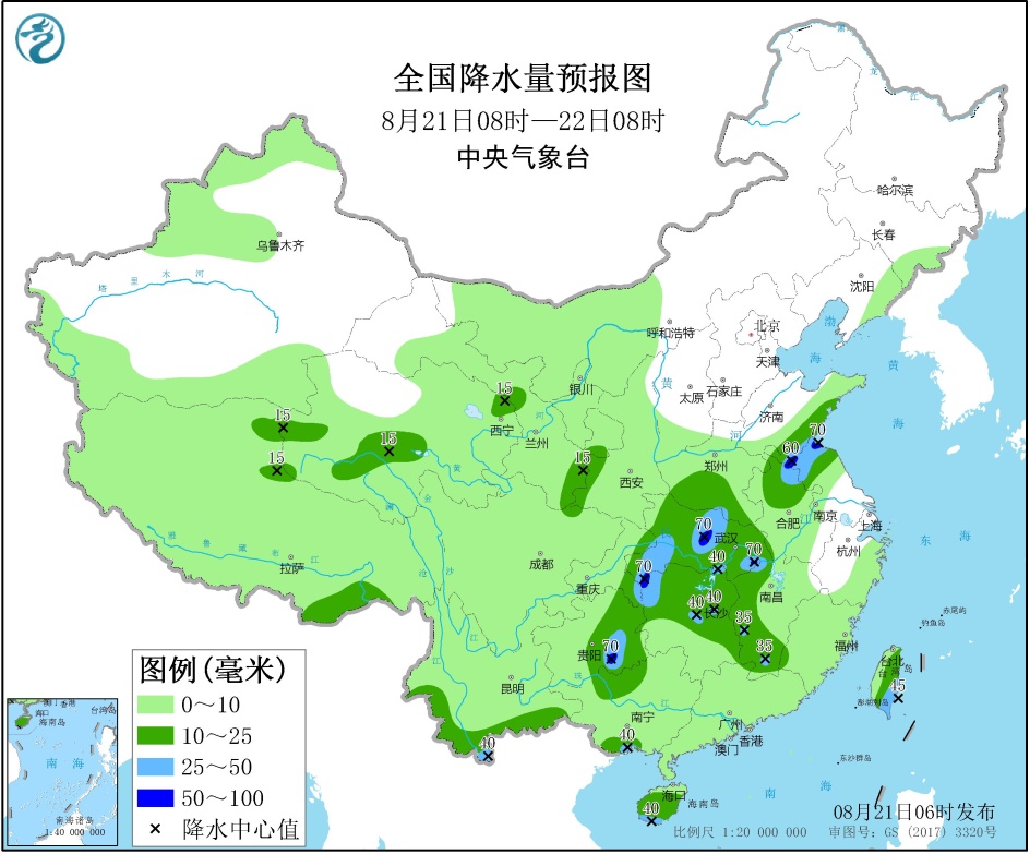 贵州湖北等地有较强降雨 北方地区将有一轮较强降水过程