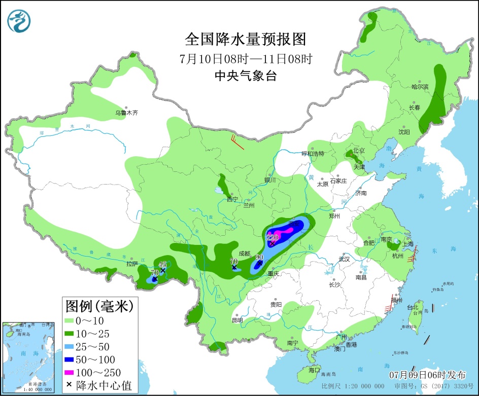 东北地区和华北等地多雷阵雨天气 四川盆地西北地区东南部等地有强降水