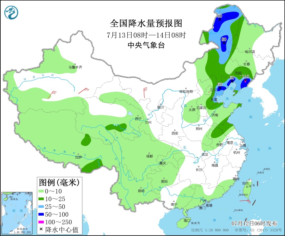 生活频道 今日关注 正文 7月13日08时至14日08时,内蒙古东北部,东北