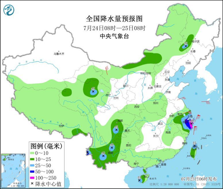 河南等地仍有分散性强降雨 台风“烟花”将影响华东沿海