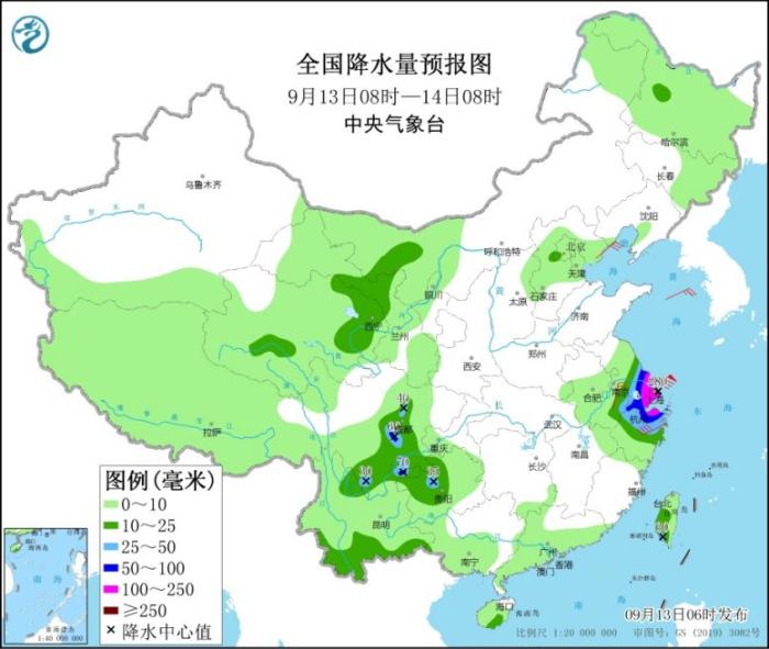 “灿都”将向浙江东北部沿海靠近 江苏、上海局地特大暴雨