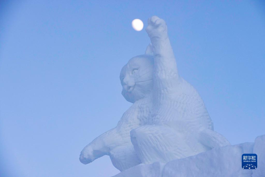 第二十八届全国雪雕比赛在冰城落幕
