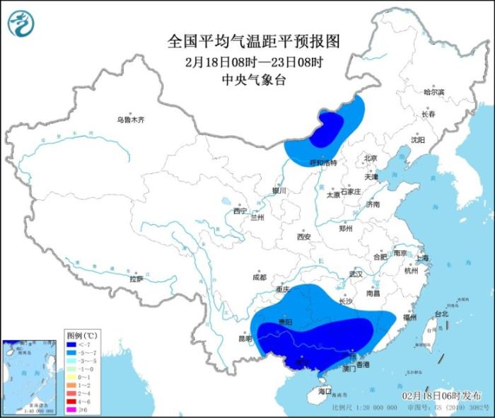 西南华南多低温阴雨天气 江南北部雨雪天气趋于结束