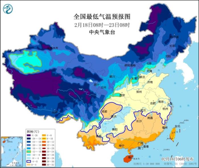 西南华南多低温阴雨天气 江南北部雨雪天气趋于结束