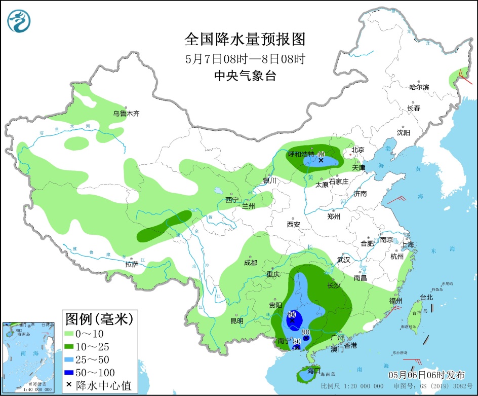 东北华北有大风降温 贵州广西等地将有中到大雨