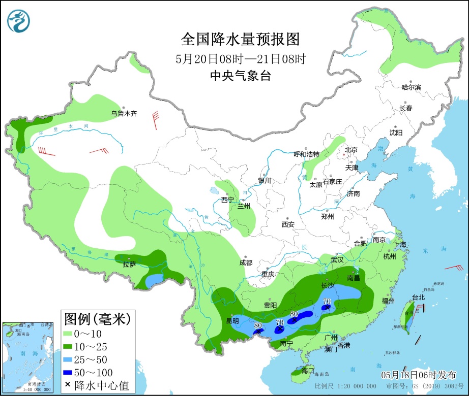未来三天西南地区西藏多降水天气