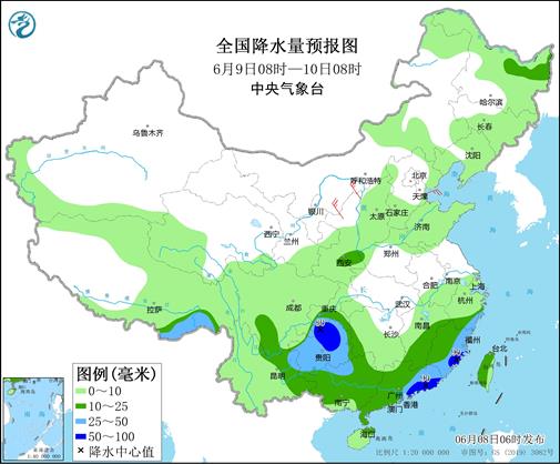 闽粤等地仍有强降雨 河南山东等地有间歇性高温天气