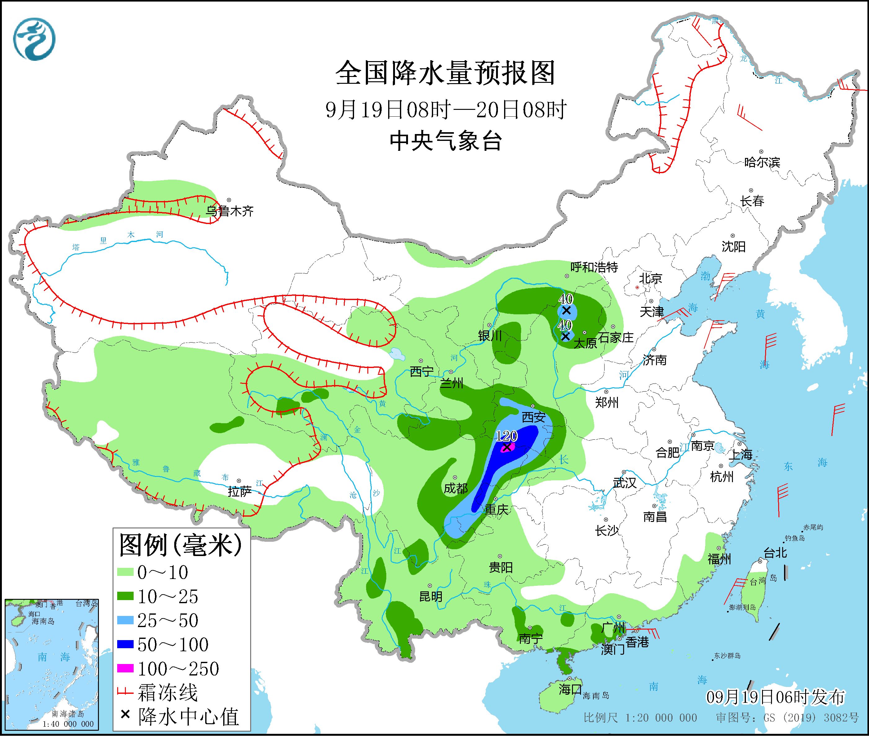 西北地区东部和西南地区有中到大雨我国北部和东部海域有大风天气