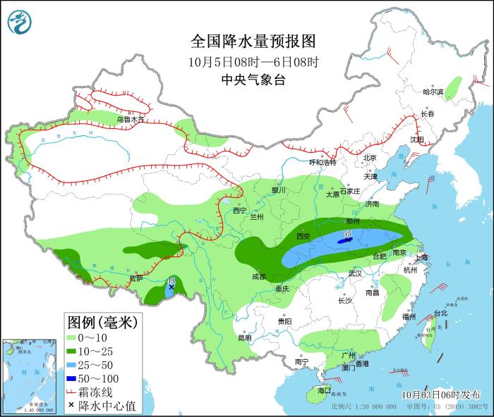 寒潮天气将终结南方高温 四川陕西河南山东等地有较强降水