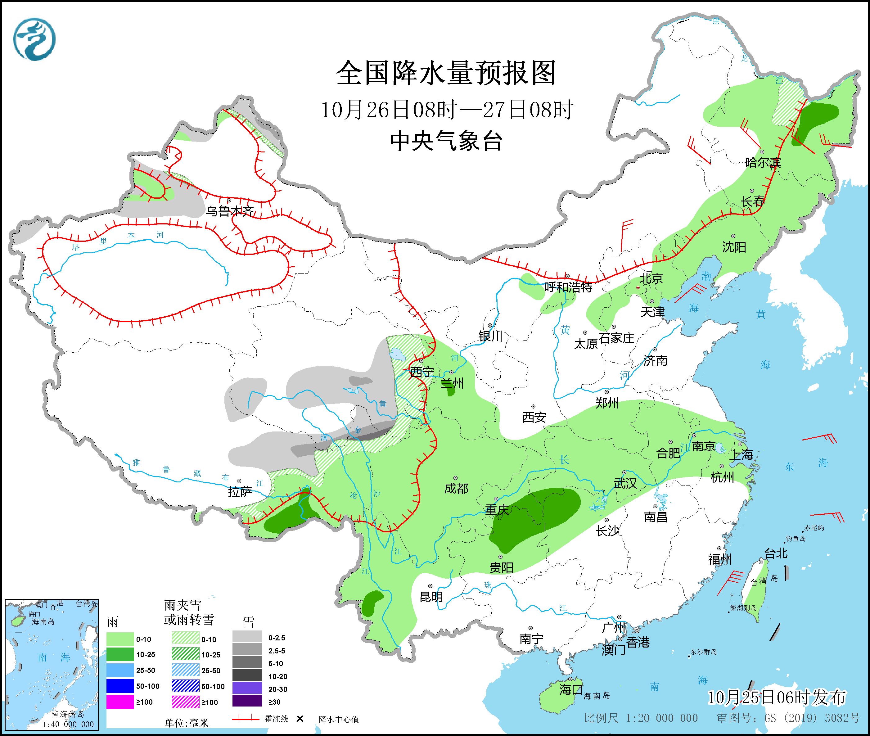 There is still strong rain and snow in the eastern part of the Qinghai-Tibet Plateau and cold air will affect North China and Northeast China