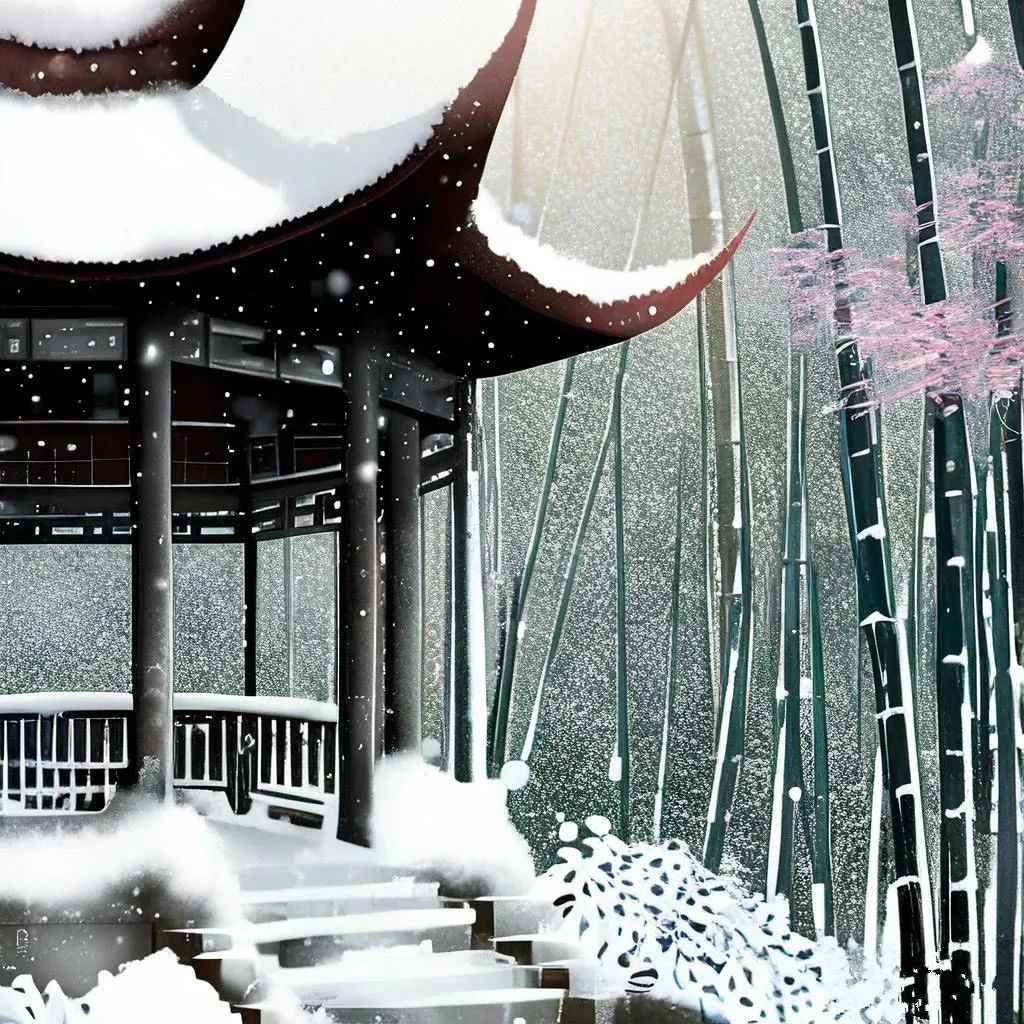 冬雪飘落，AI眼中的中式浪漫有多绝？