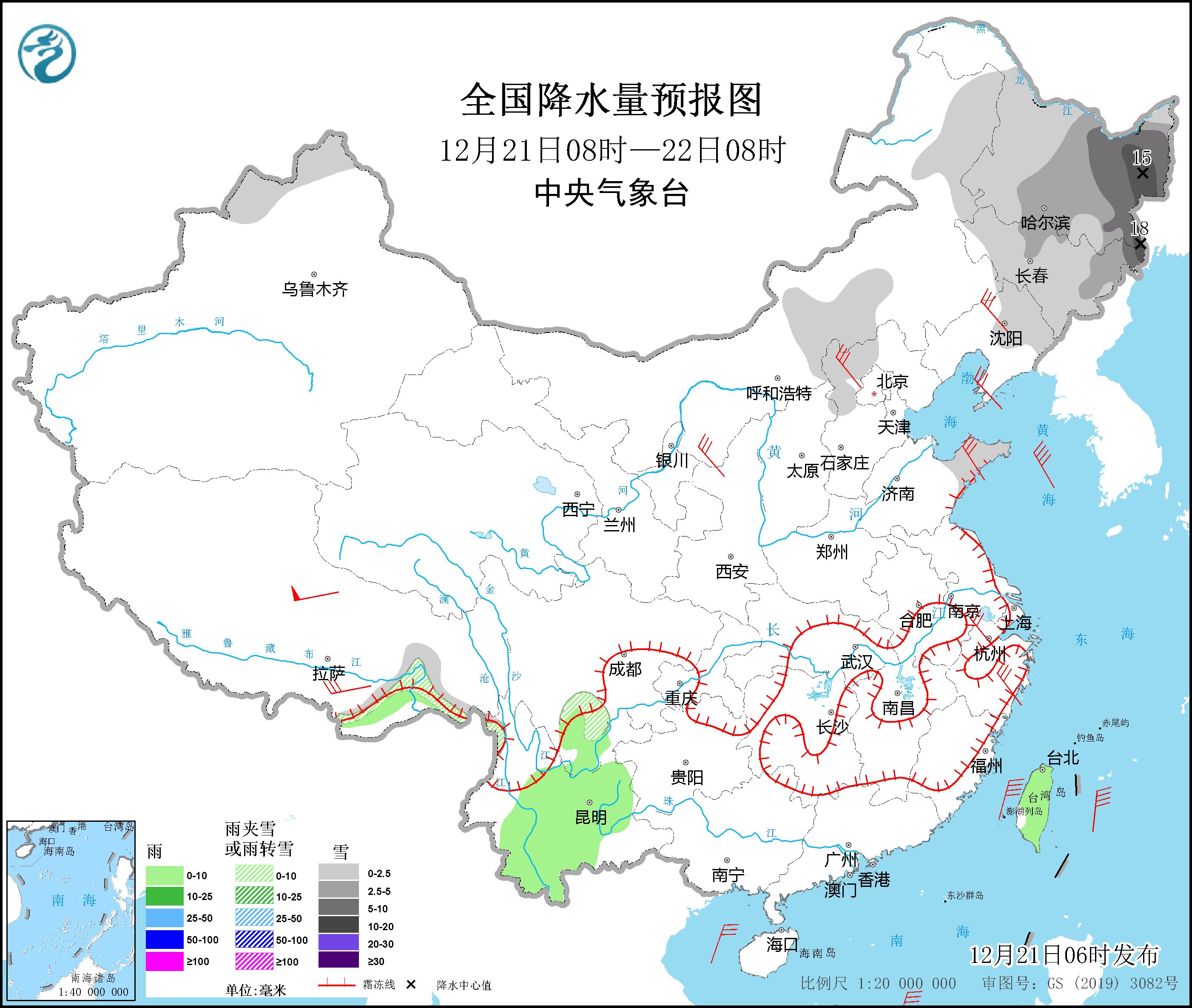 黑龙江吉林等地有较强降雪 北方地区将有明显降温