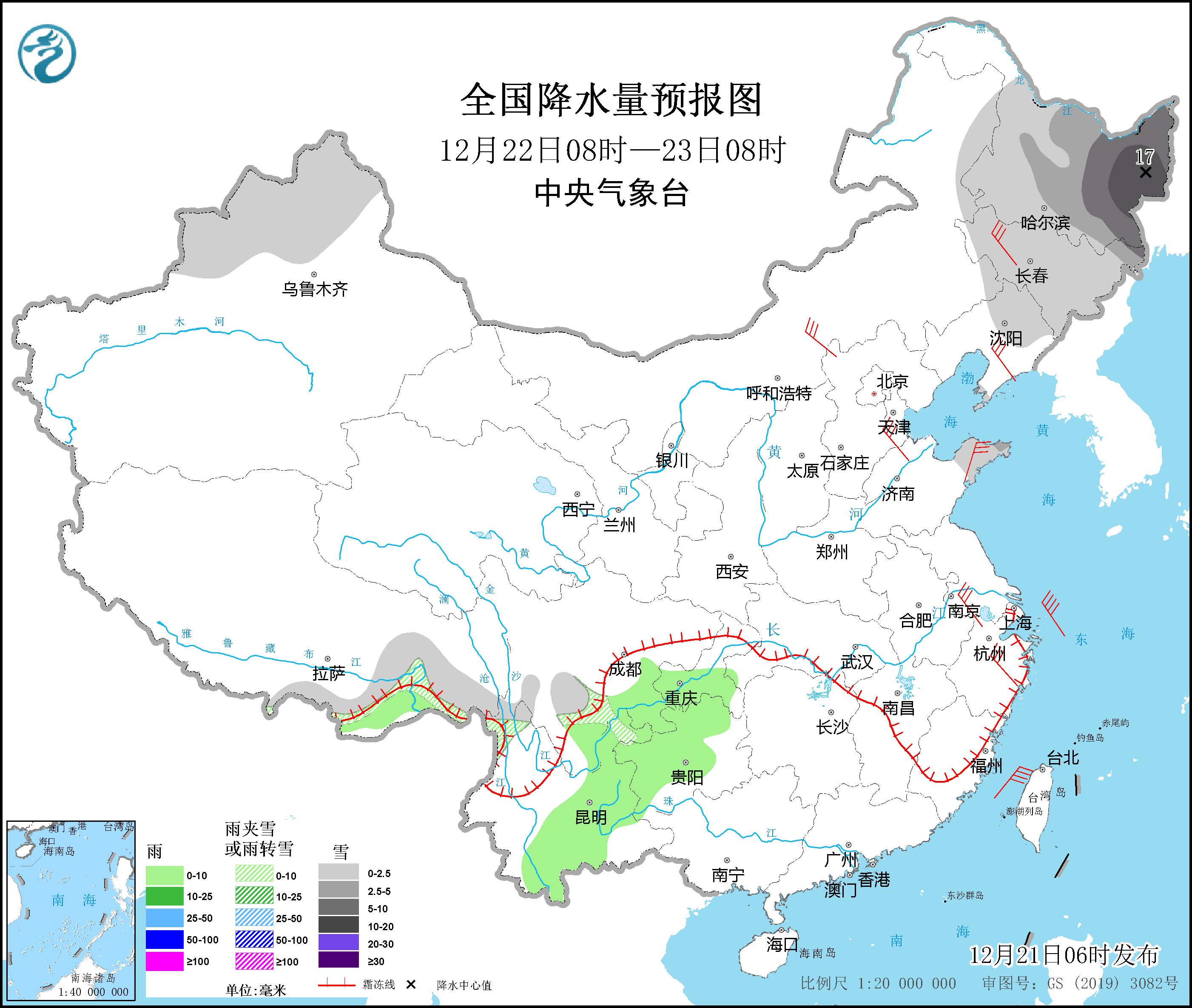 黑龙江吉林等地有较强降雪 北方地区将有明显降温