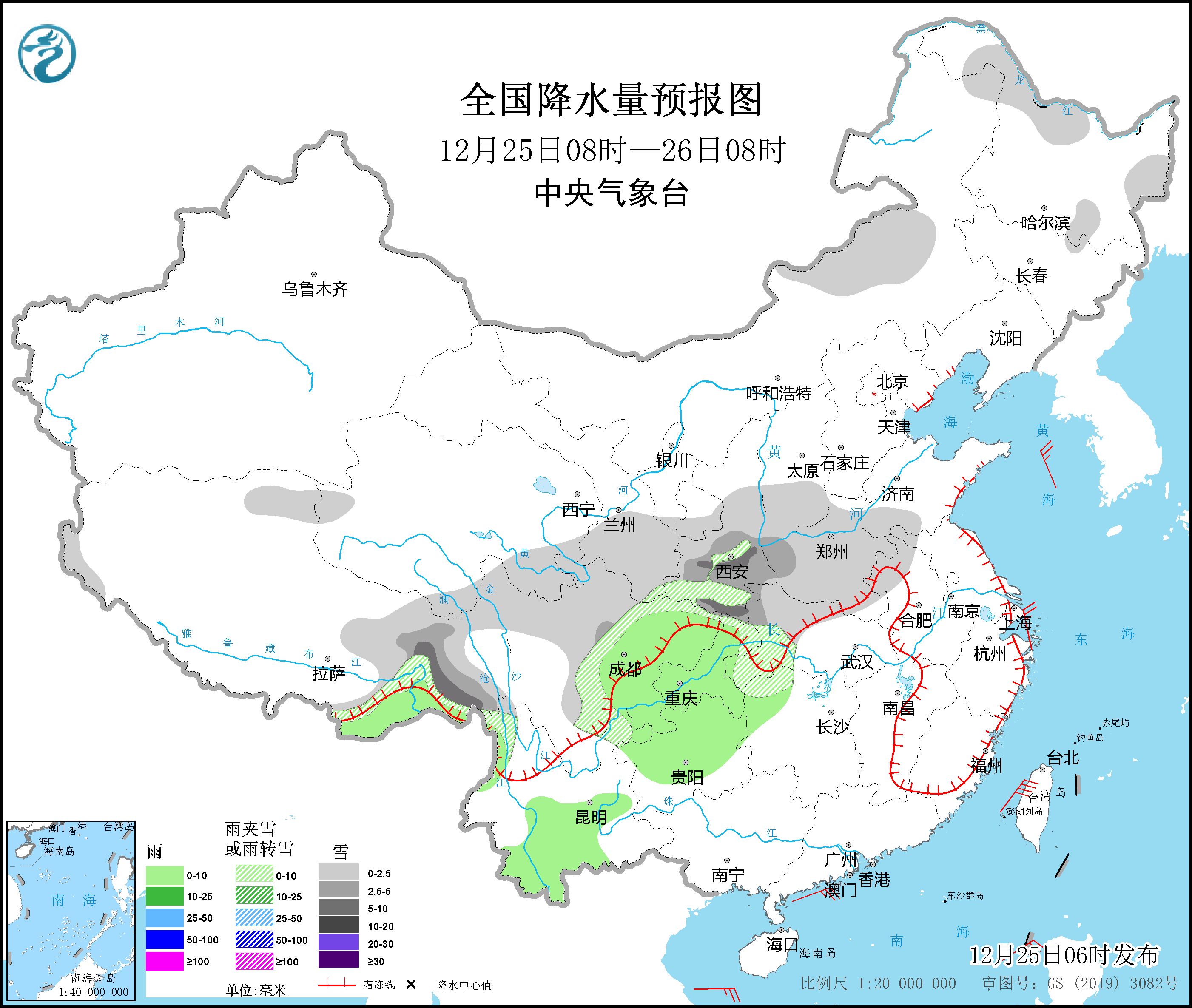 西北地区东部西南地区有雨雪天气 弱冷空气将影响北方大部地区