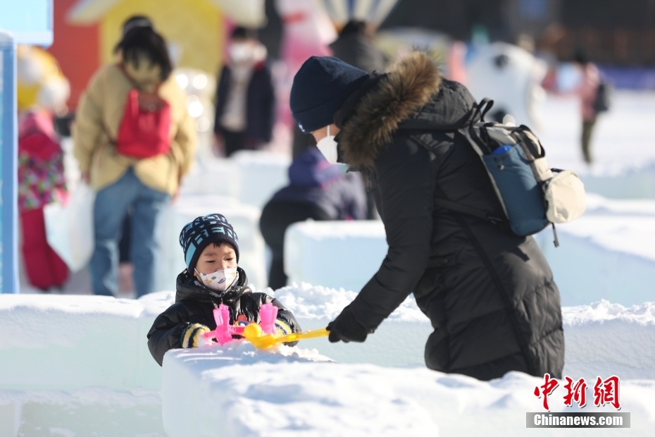 北京陶然亭公园雪场正式开放