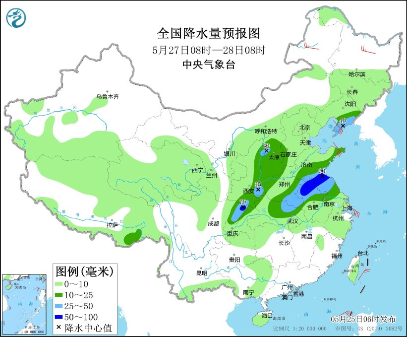冷空气影响内蒙古和东北地区等地 西南地区东部黄淮等地将有较强降雨