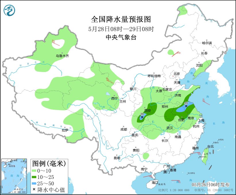 江汉黄淮等地将有较强降雨 我国北部和东部海域将有大雾