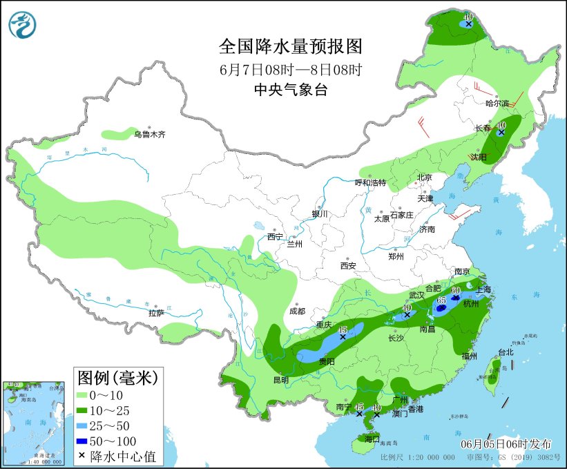 Strong rainfall in Guizhou, Yunnan and other places
