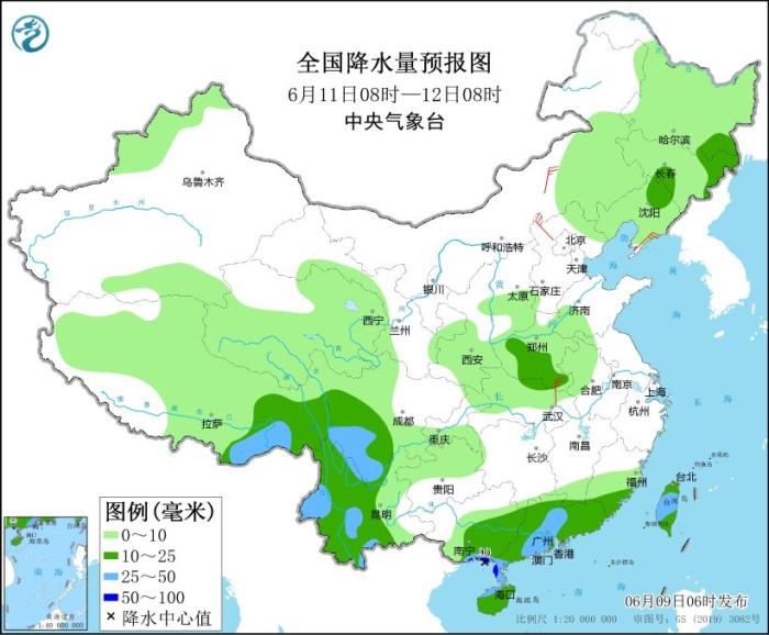 江南华南等地部分地区将有大到暴雨 黄淮江汉等地有高温天气