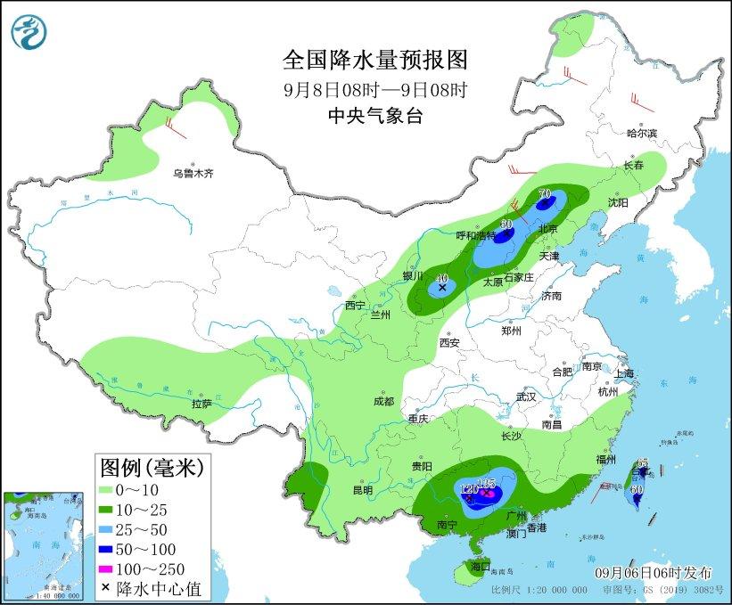 福建广东江西等地有强降水 北方地区将有一次冷空气过程