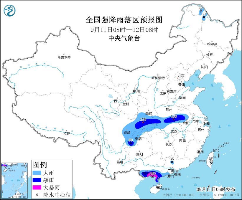 广西广东等地强降水持续西南地区及江淮江南等地将有强降水过程