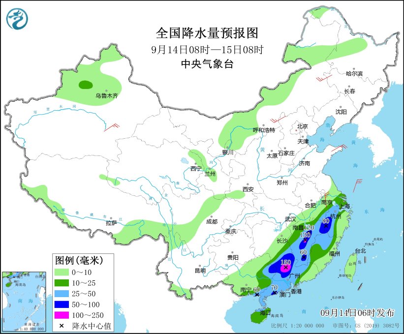 江南华南仍有较强降水弱冷空气继续影响新疆内蒙古等地