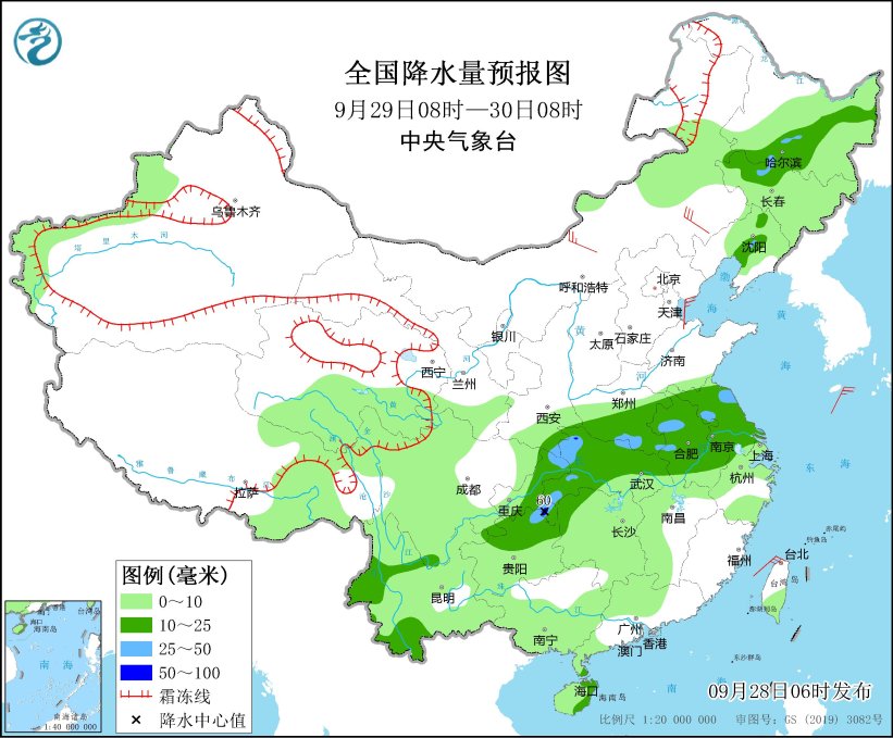 内蒙古和东北地区将有大风降温天气 华西地区持续阴雨 内蒙古和东北地区将有大风降温天气 华西地区持续阴雨