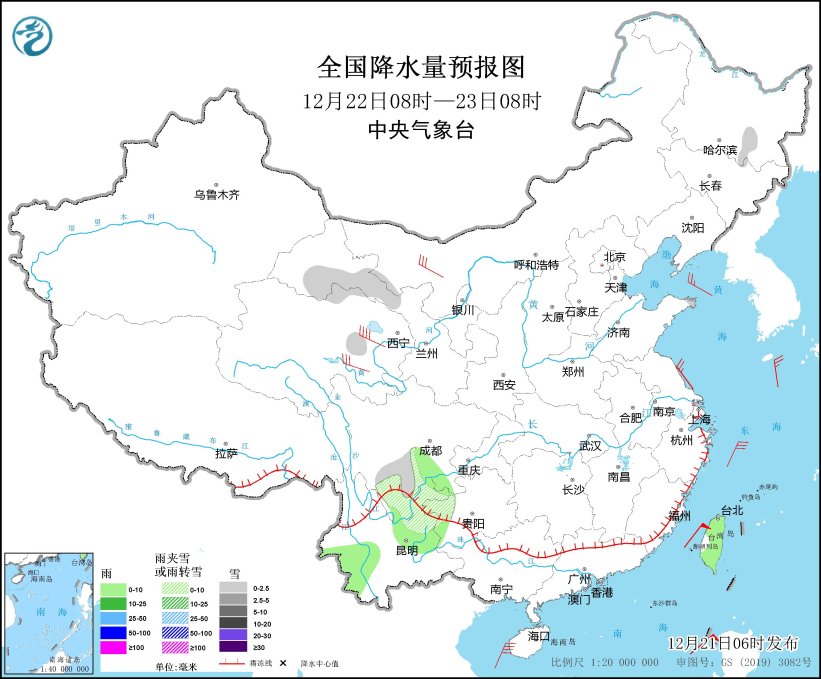 我国中东部大部地区气温持续偏低