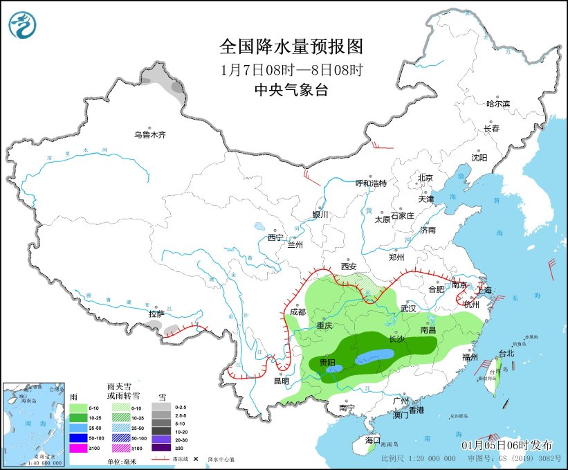 华北黄淮江汉等地有大雾天气 广西贵州湖南等地多阴雨天气