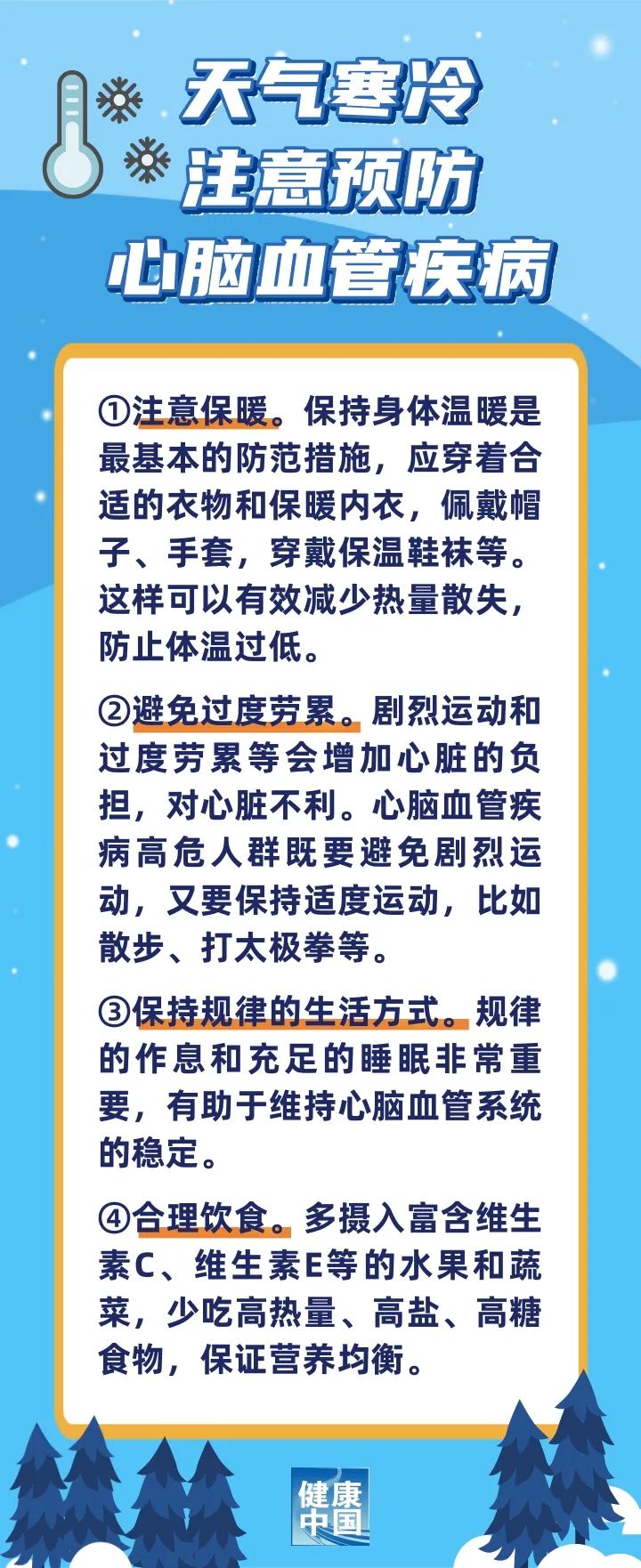 科普时间|龙年首场寒潮来袭，心脑血管疾病怎么防？