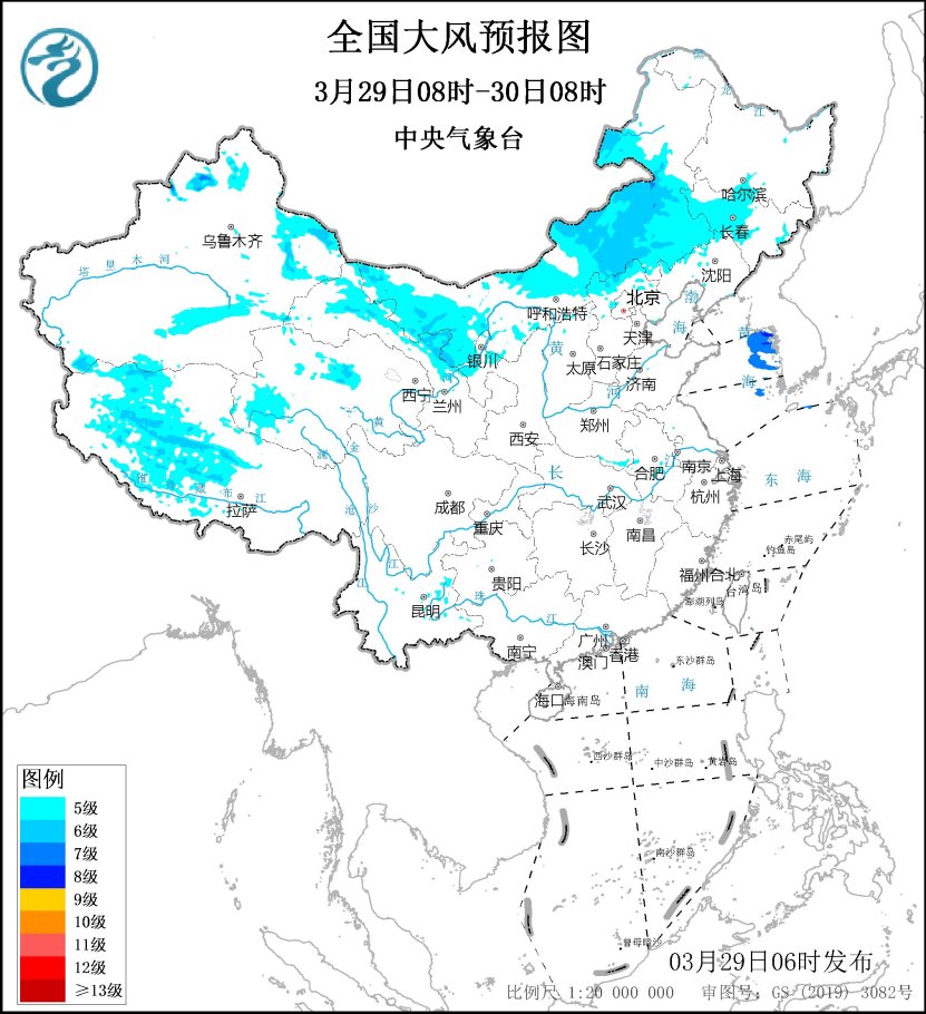 江南华南等地多降雨过程 内蒙古中东部等地仍有大风