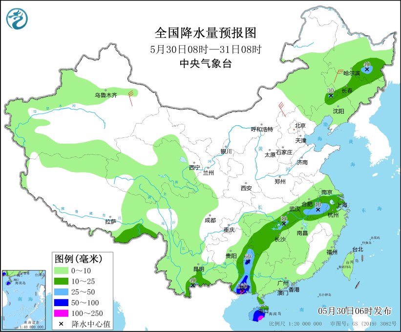 广西广东福建等地有较强降水