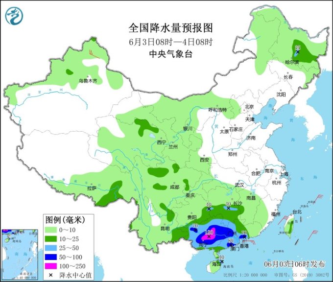 未来三天暴雨驻扎两广地区 北方多地雨水频繁现身