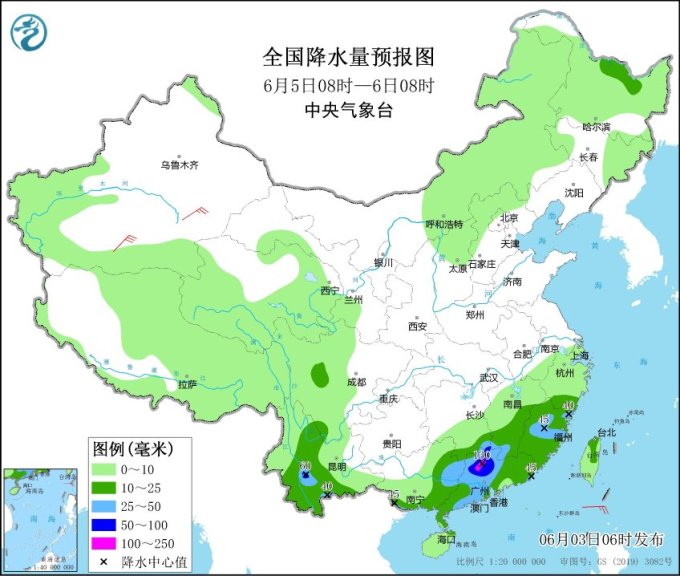 未来三天暴雨驻扎两广地区 北方多地雨水频繁现身