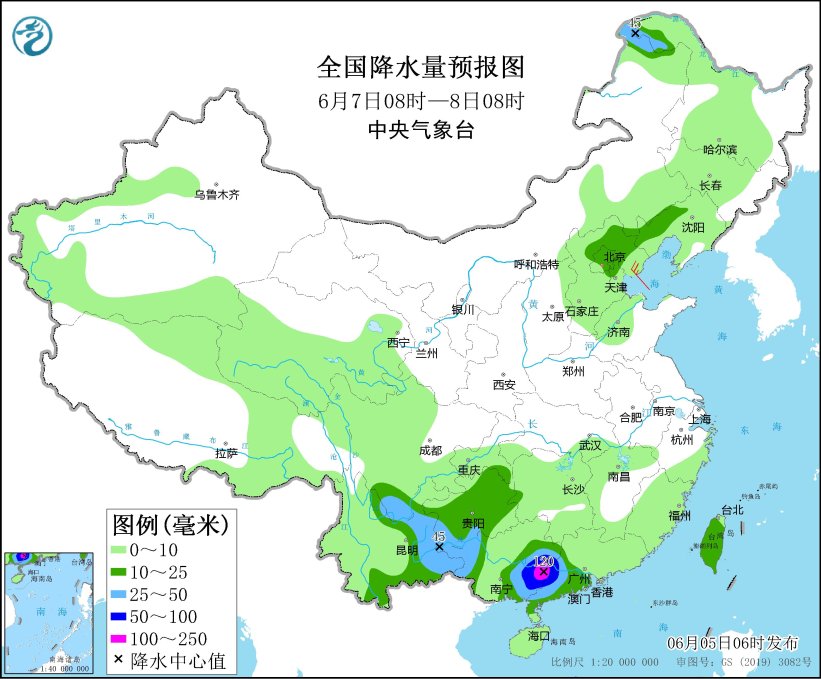 广西广东等地仍有较强降雨