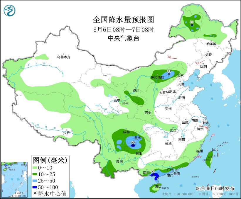 华北和东北地区多雷阵雨天气