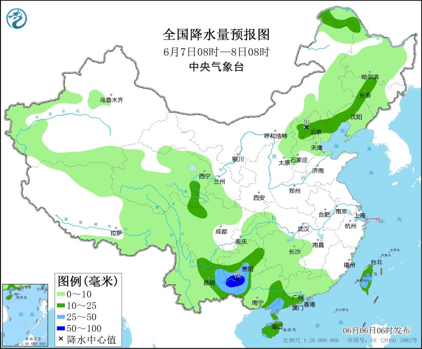 华北和东北地区多雷阵雨天气