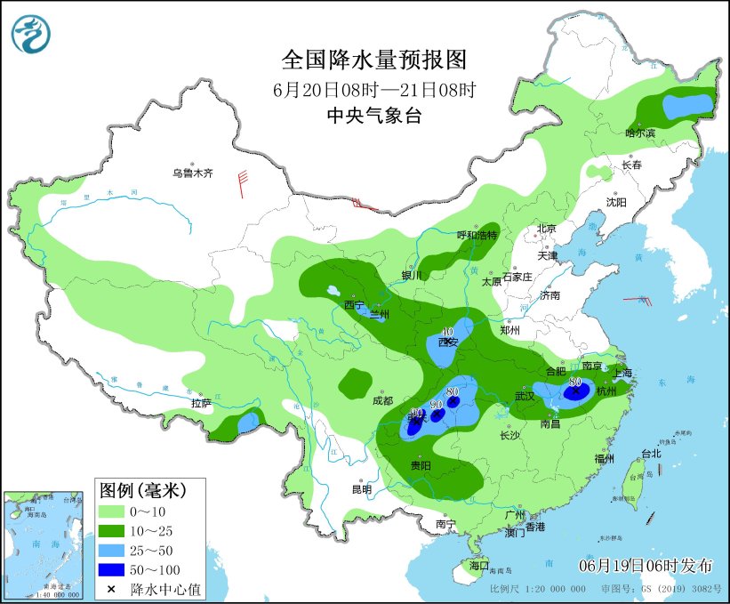 广西安徽等地有强降雨 华北东北等地将有强对流天气