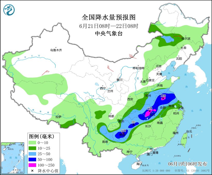 广西安徽等地有强降雨 华北东北等地将有强对流天气