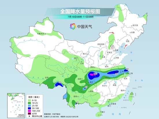 河南山东等地有强降雨 南方大范围高温持续